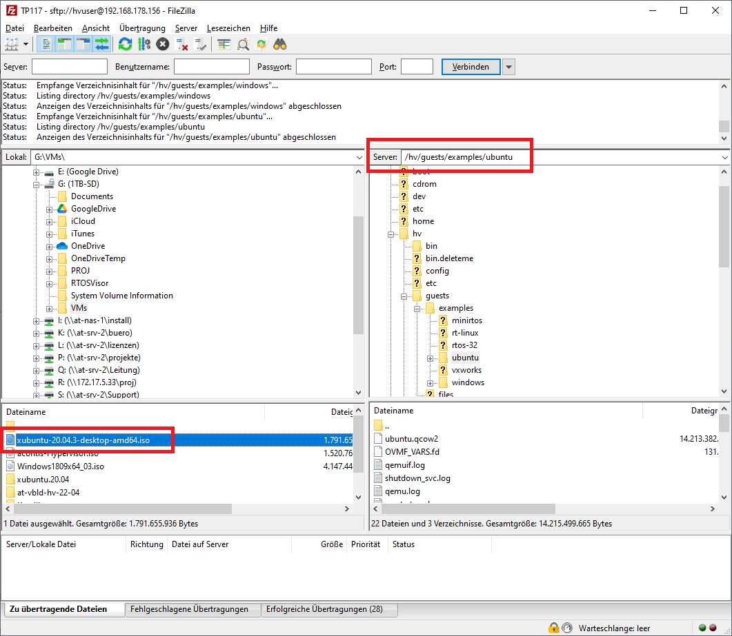 Filezilla Ubuntu location.