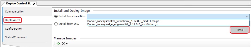 CODESYS Virtual Control deployment.