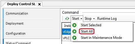 CODESYS Virtual Control start all instances.