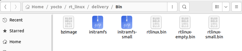Yocto delivery folder.