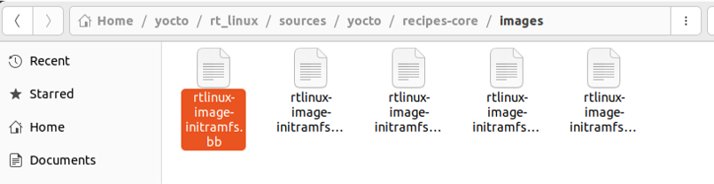 initramfs Bitbake files.