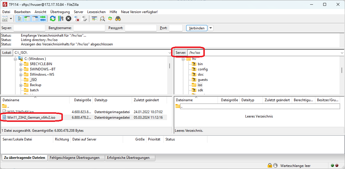 Filezilla Windows.
