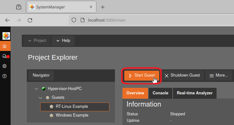 Hypervisor RT-Linux first.
